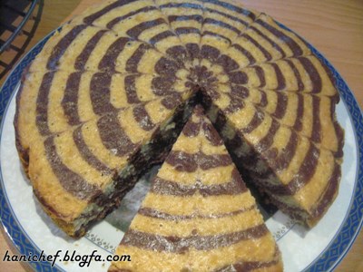   کیک راه راه یا گورخری zebra cake اولین بار این کیک رو توی آشپرآنلاین...